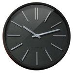 Orium Goma Noir - Horloge murale silencieuse 35 cm de diamètre