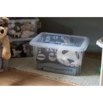 Eda Plastiques PLASTIQUE Bo&icirc;te de rangement Funny Box 55 L - Naturel - 57,5 x 44 x 31 cm