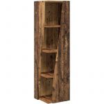VidaXL Meuble d'angle Bois ancien 27,5x27x102cm Bois d'ing&eacute;nierie