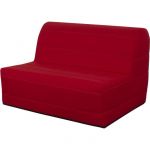 Banquette BZ 140x190 Tissu rouge MELISSA