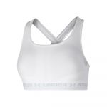 Under Armour Women's Crossback Mid Bra - Brassière taille XL, blanc/ halo gray