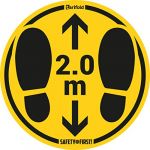 Tarifold Autocollant marquage au sol, distance 2 mètres - Sachet de 2