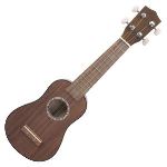 Classic Cantabile Ukulele noyer taille de cordes Sopran 340mm 12 frettes