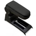 ProTec [pro.tec] Accoudoir central pour Polo 9N / 9N2 / 9N3 - avec compartiment - rembourr&eacute; - textile - noir - type 1