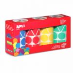 Agipa Lot de 4 rouleaux de gommettes motifs et couleur assortis