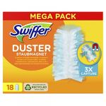 Swiffer Duster, Plumeau Attrape- Poussi&egrave;re, 18 Recharges D&eacute;poussi&eacute;rantes, Attrape Et Retient Jusqu&rsquo;&Agrave; 3 Fois Plus De Cheveux Et Poussi&egrave;re Qu&rsquo;Un Plumeau Ordinaire