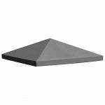 VidaXL Toile supérieure de gazebo 310 g / m² 3 x 3 m Gris
