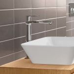 Hansgrohe Rebris e Mitigeur monocommandé pour lavabo 240 CoolStart pour vasque, saillie : 169 mm, sans vidage, chromé - 72583000