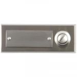 Unitec T bouton pour sonnette, zinc moulé, 1-bouton 41104