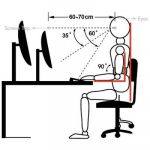 Speaka professional Support de table pour écran SP-1624924 25,4 cm (10") - 76,2 cm (30") inclinable + pivotable, rotatif