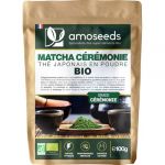 Amoseeds - Th&eacute; Matcha C&eacute;r&eacute;monie Bio 100g | Japon, Kagoshima