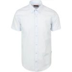 Suitable Short Sleeves Chemise Cotton Slub Clair Bleu clair Bleu taille M