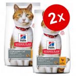 Hill's 2x7kg Adult 1+ Sensitive Stomach & Skin poulet pour chat Science Plan