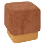 Atmosphera Pouf 2 en 1 Doki ambre et ocre