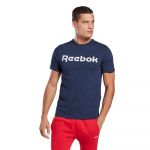 Reebok Graphic Linear M v&ecirc;tement running homme Bleu marine - Taille S