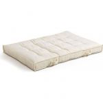 Oviala Coussin de jardin d'assise pour palette, 120 x 80 cm, modèle Cuzco Ecru