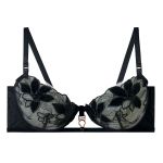 Soutien-gorge &agrave; armatures noir Rafale