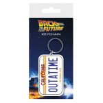 Back To T Future Porte cl?s Caoutchouc License Plate [Produit Derive]