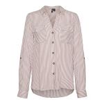 Vero Moda VMBUMPY L/S Shirt New Noos Blouse, Blanc/Rayures : Rose nostalgique, XL Femme