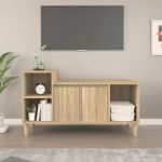 VidaXL Meuble TV Ch&ecirc;ne sonoma 100x35x55 cm Bois d'ing&eacute;nierie
