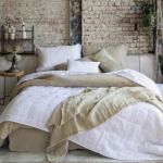 Vivaraise Housse de couette stonewashed Zeff craie 240x260 cm