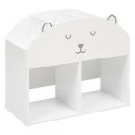Atmosphera Meuble rangement 2 cases enfant Ourson - Blanc