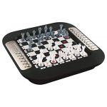 Lexibook Chessman FX, d&rsquo;&eacute;checs &eacute;lectronique avec Clavier Tactile et Effets Lumineux et sonores, 32 pi&egrave;ces, 64 Niveaux de difficult&eacute;, Jeu de soci&eacute;t&eacute; Famille, Noir/Gris, CG1335