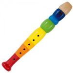 Goki 61921 - Fl&ucirc;te en bois multicolore 20 cm