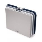 Joseph joseph Planche à découper Nest Large / Set 3 planches + support gris en matière plastique
