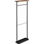 Yamazaki Porte parapluie avec étagère intégrée Tower Noir