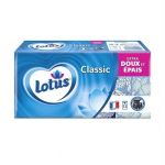 Lotus Mouchoirs en papier Classic - quadruple épaisseur - étui de 9 mouchoirs - blanc