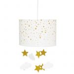 Lampe Suspension Enfant "Sibad" 30cm Blanc Prix