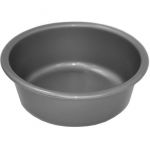 Aluminium et plastique Cuvette ronde Ø25 2.5l Silver