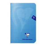 Clairefontaine 303592C - Carnet Mimesys 90x140, 96p./48 feuilles 90 g/m² piquées, coloris assortis (6), quadrillé 5x5