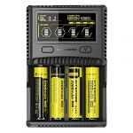Nitecore SC4 Chargeur de Batterie Mixte Adulte, Noir
