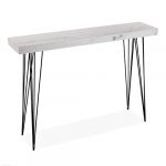 Versa Carole Meuble d'Entrée Étroit, Table console, 80x25x110cm - gris