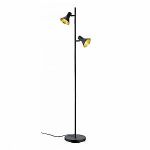 Trio Lampadaire 2 lampes design Nina Noir Métal R40162002