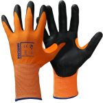Rostaing Gant DURANIT-PLUS - Paire de gants Protection Coupure - Secteur Construction et Bricolage - Adapté pour Travaux Coupants et Abrasifs - Idéal pour Couvreurs, Manipulation de Gravats - Orange