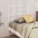 VidaXL T&ecirc;te de lit Blanc 96x4x104 cm Bois massif de pin Blanc