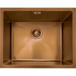 Essebagno Luisa évier 1 cuve seule 55x45 en inox cuivre - Cuivre