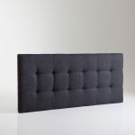 Tête de lit, capitonnée, style contemporain, N a Gris Anthracite Taille 140 cm;160 cm
