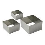 Zenker Lot de 3 cadres à pâtisserie en inox Fackelmann 43411