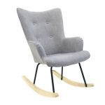 Fauteuil &agrave; bascule lsinki Gris