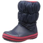 Crocs Winter Puff Boot Kids, Bottes de Neige Mixte Enfant, Bleu (Navy/Red) 30/31 EU