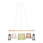 Kare Design Kare Parecchi Nordic Suspension 90% polyester 10% lin lin lin lin Polystyr&egrave;ne Tige en bois massif laqu&eacute; Multicolore