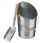 Decamp' Seau &agrave; cendre m&eacute;tal galvanis&eacute; + pelle m&eacute;tal - Accessoire chauffage - FEUNET