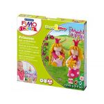 Fimo 8034 06 LY - P&acirc;te &agrave; cuire Kids, kit Form & Play Princess, inc. 4 pains 42 g coloris assortis + instructions