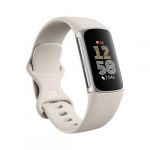 Fitbit Bracelets connectés Charge 6 Porcelaine et Argent