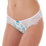 Pomm'Poire Tanga ivoire/turquoise Sweet Heart -bleu