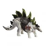 Mattel Jurassic World Figurine articul&eacute;e St&eacute;gosaure M&eacute;ga Action de 18 cm de haut et 35 cm de long avec mouvement d&rsquo;attaque et dispositif de tra&ccedil;age, jeu physique et num&eacute;rique, Jouet Enfant, D&egrave;s 4 ans, HLP24